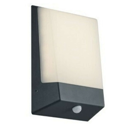 Φωτιστικό Τοίχου - Απλίκα Kasai 228669142 1x9W Led 16x21cm Με Αισθητήρα Anthracite Trio Lighting