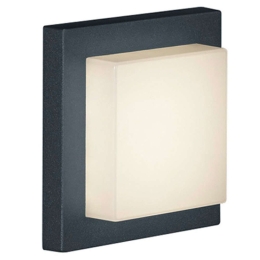 Φωτιστικό Τοίχου - Απλίκα Hondo 228960142 1x3,5W Led 14x14cm Anthracite Trio Lighting