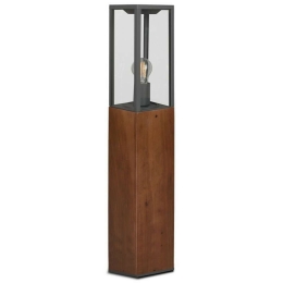 Φωτιστικό Δαπέδου Garonne 401860130 1xE27 60W 14x14x80cm Natural Wood Trio Lighting