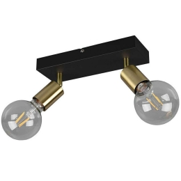 Φωτιστικό Οροφής - Σποτ Vannes R80182008 2xE27 40W 9x26x12cm Brass Mat RL Lighting Μέταλλο