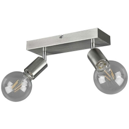 Φωτιστικό Οροφής - Σποτ Vannes R80182007 2xE27 40W 9x26x12cm Nickel Mat RL Lighting Μέταλλο