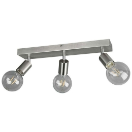 Φωτιστικό Οροφής - Σποτ Vannes R80183007 3xE27 40W 9x44x12cm Nickel Mat RL Lighting Μέταλλο