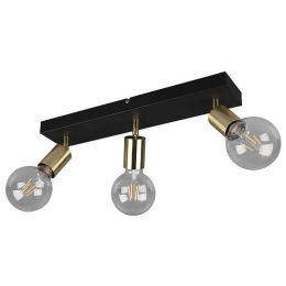 Φωτιστικό Οροφής - Σποτ Vannes R80183008 3xE27 40W 9x44x12cm Brass Mat RL Lighting Μέταλλο