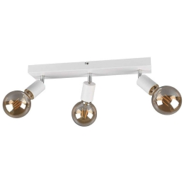 Φωτιστικό Οροφής - Σποτ Vannes R80183031 3xE27 40W 9x44x12cm White Mat RL Lighting Μέταλλο