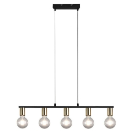 Φωτιστικό Οροφής Vannes R30185008 5xE27 40W 8x82x150cm Brass Mat RL Lighting Μέταλλο
