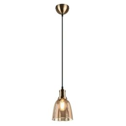 Φωτιστικό Οροφής Vita R30741004 1xE27 28W Φ14 150cm Οld Βrass RL Lighting Μέταλλο,Γυαλί
