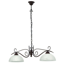 Φωτιστικό Οροφής Country R3432-24 2xE27 75W 25x82x150cm Rusty RL Lighting Μέταλλο,Γυαλί