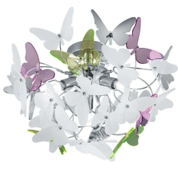 Φωτιστικό Οροφής - Πλαφονιέρα Butterfly R60213017 3xG9 28W Φ45 28cm Chrome RL Lighting Μέταλλο,Ακρυλικό