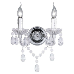 Φωτιστικό Τοίχου - Απλίκα Lüster R25072000 2xE14 40W 26x34cm Clear RL Lighting Μέταλλο,Ακρυλικό