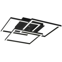 Φωτιστικό Οροφής - Πλαφονιέρα Mobile R62883132 28W Led 42x39x10cm Black Mat RL Lighting Μέταλλο
