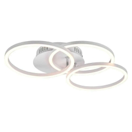 Φωτιστικό Οροφής - Πλαφονιέρα Circle R62823131 27W Led 43x9cm White Mat RL Lighting Μέταλλο