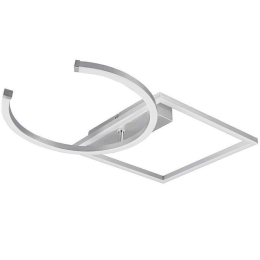 Φωτιστικό Οροφής - Πλαφονιέρα Pivot R62162105 23,5W Led 54x42x7cm Nickel RL Lighting Μέταλλο