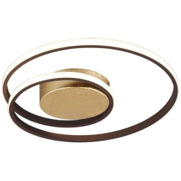 Φωτιστικό Οροφής - Πλαφονιέρα Zibal R62911124 22W Led Φ39cm 7cm Rusty RL Lighting Μέταλλο