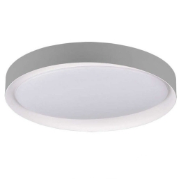 Φωτιστικό Οροφής - Πλαφονιέρα Zeta R62712411 24W Led Φ48cm 7cm Grey RL Lighting Πλαστικό