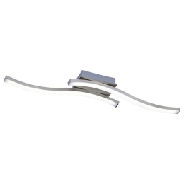 Φωτιστικό Οροφής - Πλαφονιέρα Route R62472107 2x5W Led 9x56x7cm 3000K Nickel RL Lighting Μέταλλο