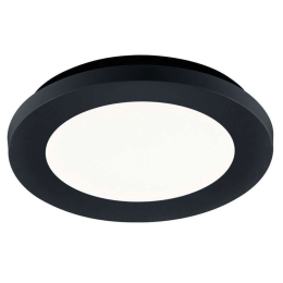 Φωτιστικό Οροφής - Πλαφονιέρα Camillus R62921032 10W Led Φ17cm 3cm Black Mat RL Lighting Πλαστικό
