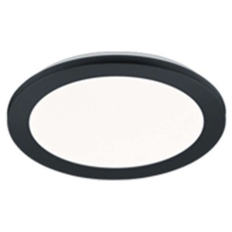 Φωτιστικό Οροφής - Πλαφονιέρα Camillus R62921532 13W Led Φ26cm 3cm Black Mat RL Lighting Πλαστικό