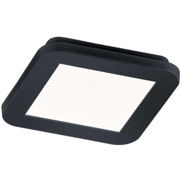 Φωτιστικό Οροφής - Πλαφονιέρα Camillus R62931032 10W Led 17x17x3cm Black Mat RL Lighting Πλαστικό