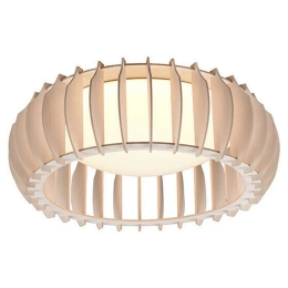 Φωτιστικό Οροφής - Πλαφονιέρα Monte R62171130 16,5W Led Φ40cm 14cm Wood Coloured RL Lighting Πλαστικό