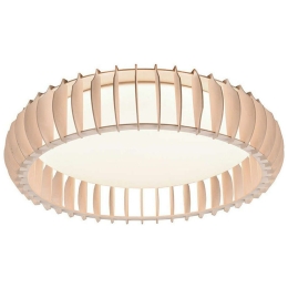 Φωτιστικό Οροφής - Πλαφονιέρα Monte R62171930 38W Led Φ60cm 14cm Wood Coloured RL Lighting Ξύλο,Πλαστικό
