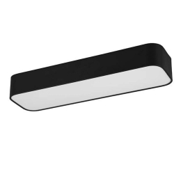 Φωτιστικό Οροφής - Πλαφονιέρα Asterion R62451532 21W Led 14x50x7cm Black Mat RL Lighting Μέταλλο