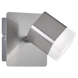Φωτιστικό Τοίχου - Απλίκα Roubaix R82151107 4W Led 10x10x11cm Nickel Mat RL Lighting Μέταλλο