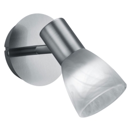 Φωτιστικό Τοίχου - Απλίκα Visto R82231107 1xE14 4W Led Φ10cm 19cm Nickel Mat RL Lighting Μέταλλο