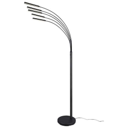 Φωτιστικό Δαπέδου Reed R41031532 5x3,5W Led 30x195cm Black Mat RL Lighting Μέταλλο