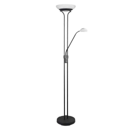 Φωτιστικό Δαπέδου Orson R40073532 1x27W & 1x4,5W Led Φ32cm 108cm Black Mat RL Lighting Μέταλλο