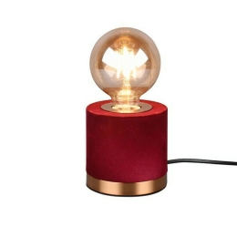 Φωτιστικό Επιτραπέζιο Judy R50691010 1xE27 40W Φ11cm 11cm Red RL Lighting Βελούδο
