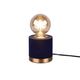 Φωτιστικό Επιτραπέζιο Judy R50691012 1xE27 40W Φ11cm 11cm Blue RL Lighting Βελούδο
