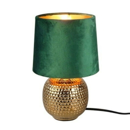 Φωτιστικό Επιτραπέζιο Sophia R50821015 1xE14 40W Φ16cm 26cm Green RL Lighting Κεραμικό,Ύφασμα