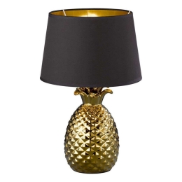 Φωτιστικό Επιτραπέζιο Pineapple R50431079 1xE27 60W Φ28cm 43cm Gold RL Lighting Κεραμικό