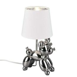 Φωτιστικό Επιτραπέζιο Bello R50241089 1xE14 40W 16x17x33cm Silver RL Lighting Κεραμικό