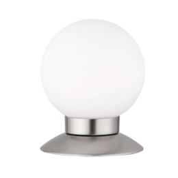 Φωτιστικό Επιτραπέζιο Princess R52551907 3W Led Φ10cm 13cm Nickel Mat RL Lighting Μέταλλο,Γυαλί