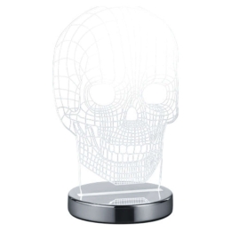 Φωτιστικό Επιτραπέζιο Skull R52461106  7W Led 12x14x21cm Chrome RL Lighting Μέταλλο,Ακρυλικό