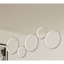 Φωτιστικό Οροφής Fredy LED-FREDY-S5 60W Led 115x150cm White Luce Ambiente Design Αλουμίνιο