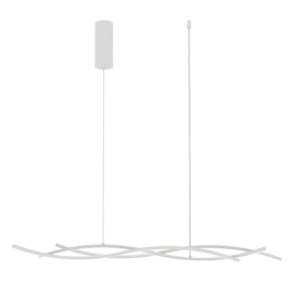 Φωτιστικό Οροφής Kinetic LED-KINETIC-S-BCO 40W Led 118x105cm White Luce Ambiente Design Aluminium