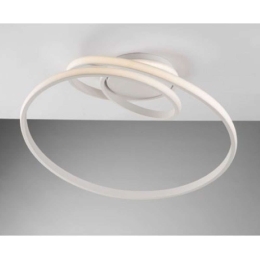 Φωτιστικό Οροφής - Πλαφονιέρα Coaster LED-COASTER-PL-BCO 40W Led Φ50cm 22cm White Luce Ambiente Desi Αλουμίνιο