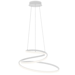 Φωτιστικό Οροφής Coaster LED-COASTER-S-BCO 60W Led Φ60cm 150cm White Luce Ambiente Design Αλουμίνιο