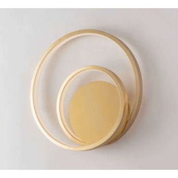 Φωτιστικό Τοίχου - Απλίκα Lieve LED-LIEVE-AP-ORO 15W Led 30x11cm Gold Luce Ambiente Design Αλουμίνιο