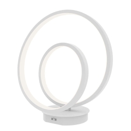 Φωτιστικό Επιτραπέζιο Lieve LED-LIEVE-L-BCO 15W Led Φ18cm 31,6cm White Luce Ambiente Design Αλουμίνιο