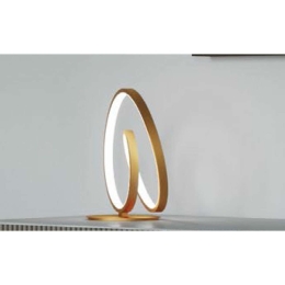 Φωτιστικό Επιτραπέζιο Lieve LED-LIEVE-L-ORO 15W Led Φ18cm 31,6cm Gold Luce Ambiente Design Αλουμίνιο
