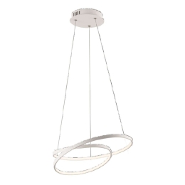 Φωτιστικό Οροφής  Lieve LED-LIEVE-S-BCO 30W Led Φ40cm 150cm White Luce Ambiente Design Αλουμίνιο