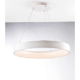 Φωτιστικό Οροφής Noah LED-NOAH-S60-BCO 60W Led Φ60cm 150cm White Luce Ambiente Design Αλουμίνιο