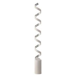 Φωτιστικό Δαπέδου Helix LED-HELIX-PT10C BCO 30W Led 14,5x152cm White-Silver Luce Ambiente Design Αλουμίνιο