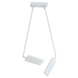 Φωτιστικό Οροφής Book LED-BOOK-PL-BCO 2x17W Led 15-200x85cm White Luce Ambiente Design Αλουμίνιο
