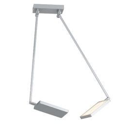 Φωτιστικό Οροφής Book LED-BOOK-PL-GR 2x17W Led 15-200x85cm Grey Luce Ambiente Design Αλουμίνιο