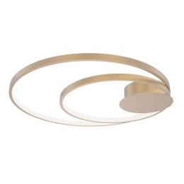 Φωτιστικό Οροφής - Πλαφονιέρα Diem LED-DIEM-PL-ORO 40W Led Φ61,5cm 6cm Gold Luce Ambiente Design Αλουμίνιο