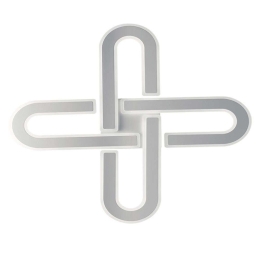 Φωτιστικό Οροφής - Πλαφονιέρα Obsession LED-OBSESSION-PL80 102W Dimmer Led 80x80x5cm Με Τηλεχειριστή Αλουμίνιο